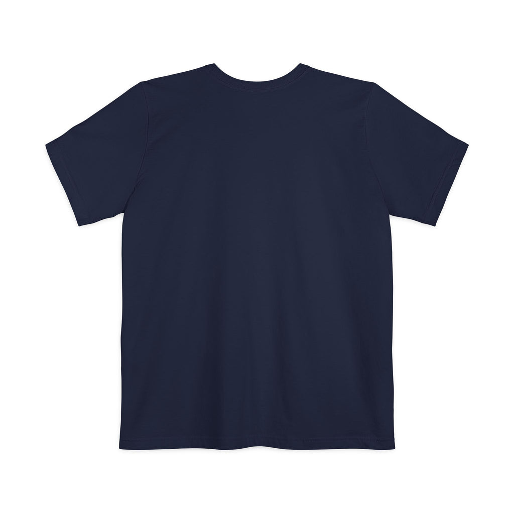 Minimal Pocket T‑Shirt — Tiny Line Art Mushroom Pocket Tee