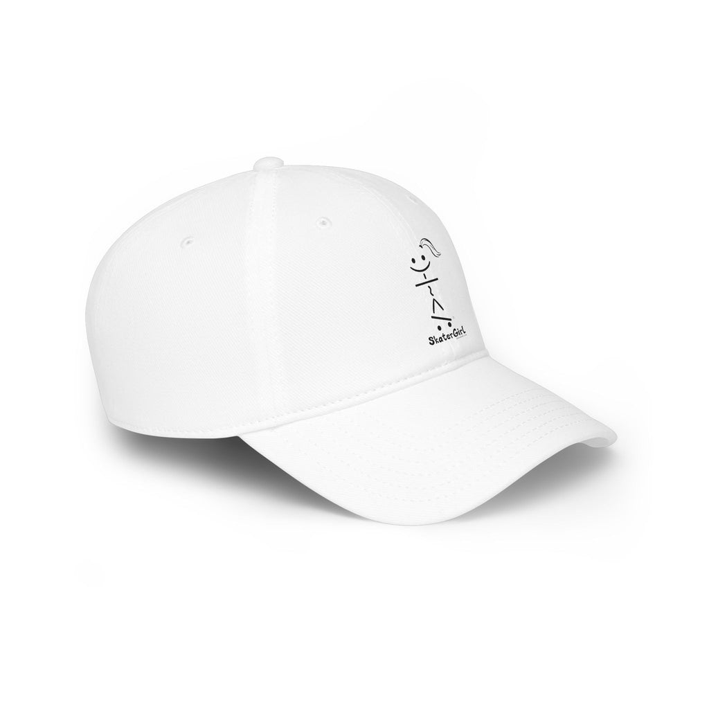 Skaterette Stick Figure Low Profile Baseball Cap