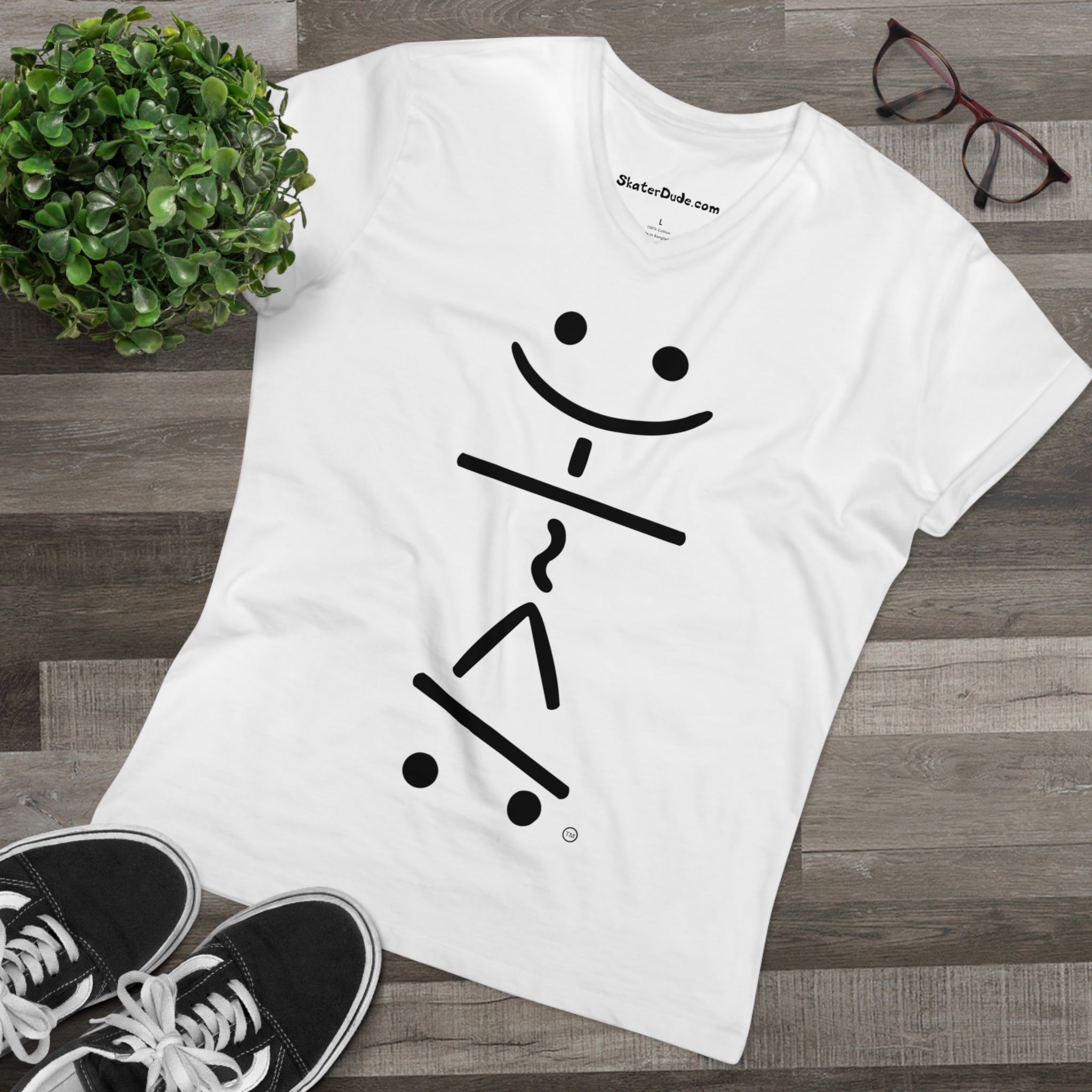 SkaterDude Graphic V-Neck
