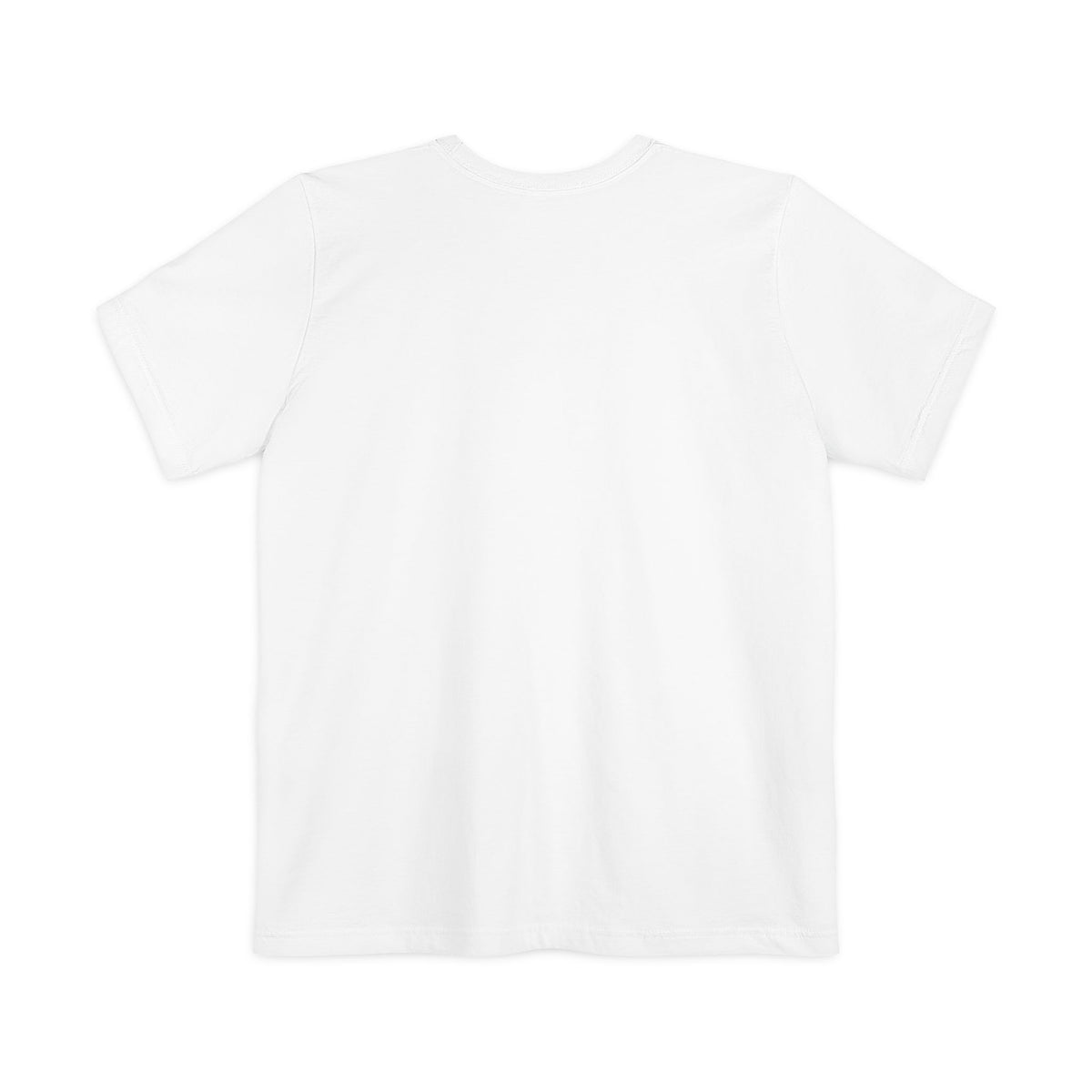 Minimal Pocket T‑Shirt — Tiny Line Art Mushroom Pocket Tee